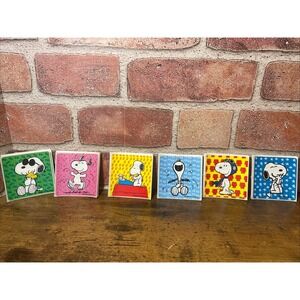 Vintage Snoopy Peanuts Woodstock Stickers UFS Lot Of 50 Stickers 2 3/4"x 2 3/4"